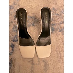 Fashion Nova White Wedge